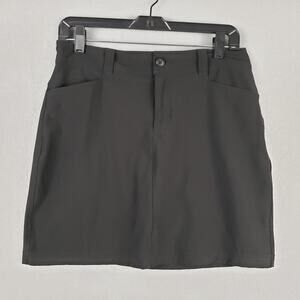 Eddie Bauer Women's Size 4‎ Athletic Skirt Skort Black Hiking Gorpcore Sporty